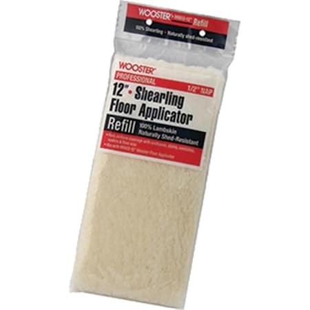 Wooster RR612 12 in. Shearling Lambskin Floor Applicator Refill 71497145512